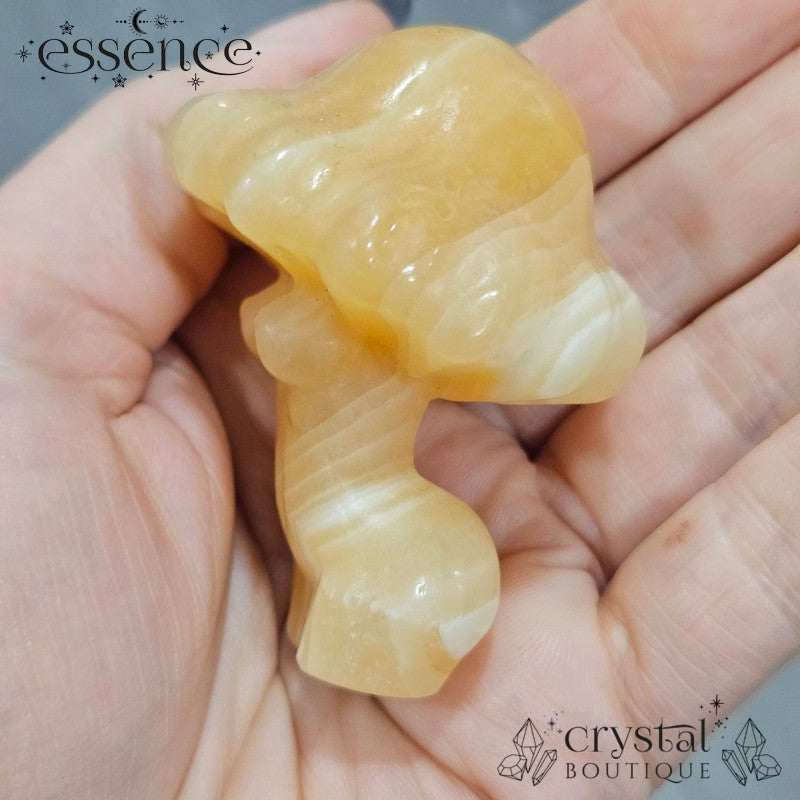 Orange Calcite Flower Lady