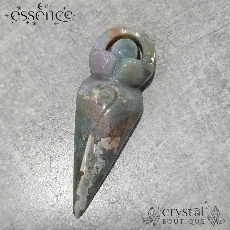 Ocean Jasper Goddess Carving