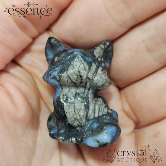 Blue Que Sera Fox Carving 🦊💙