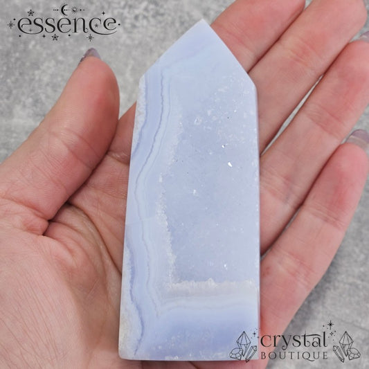 Blue Lace Agate Tower - Mistfall