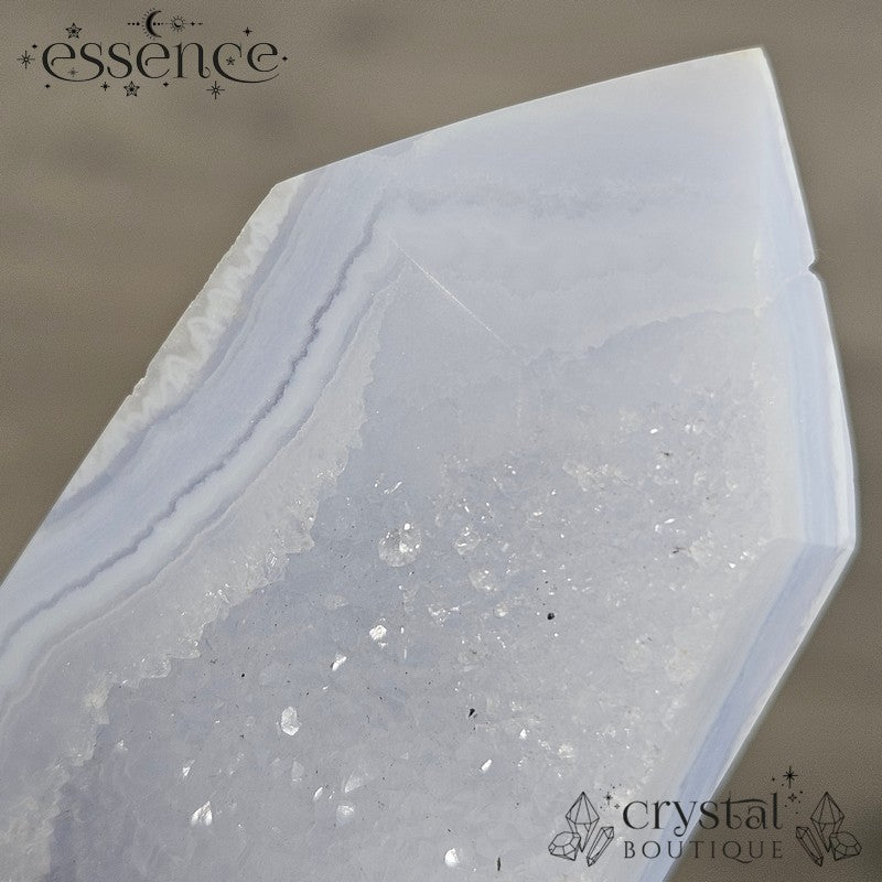 Blue Lace Agate Tower - Mistfall