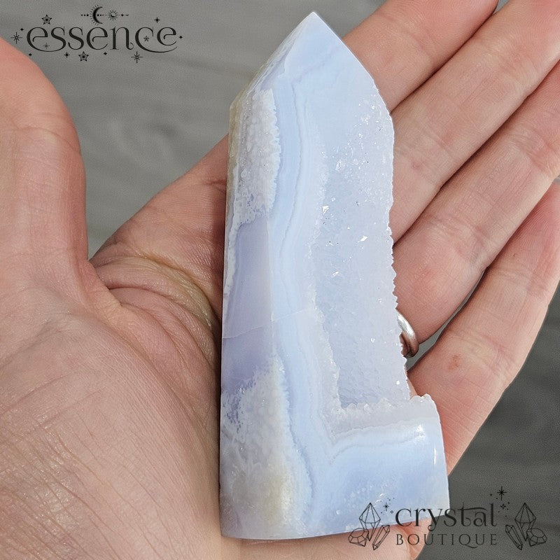 Blue Lace Agate Tower - Mistfall