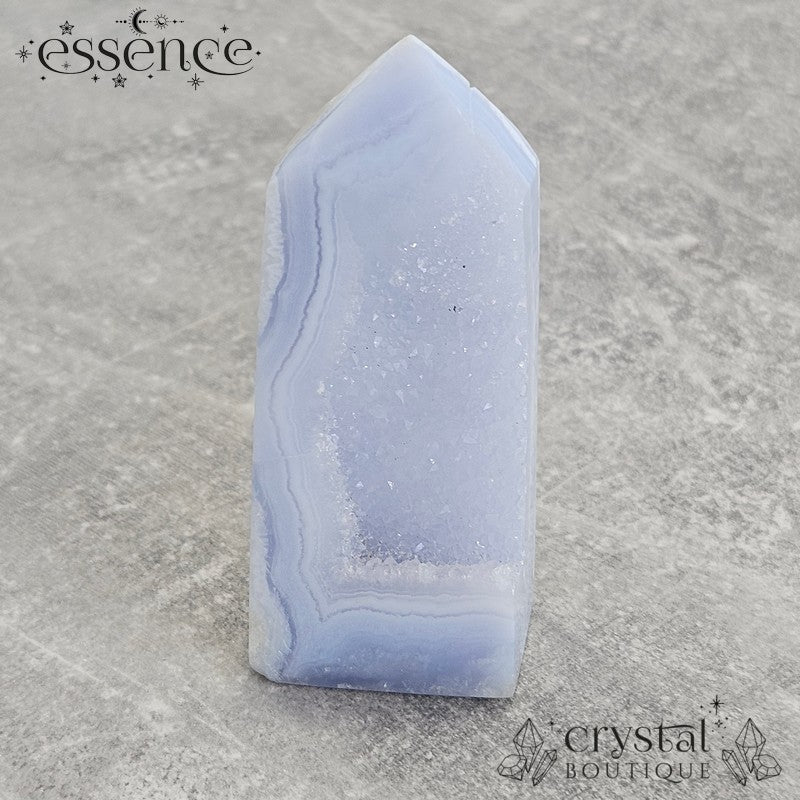 Blue Lace Agate Tower - Mistfall