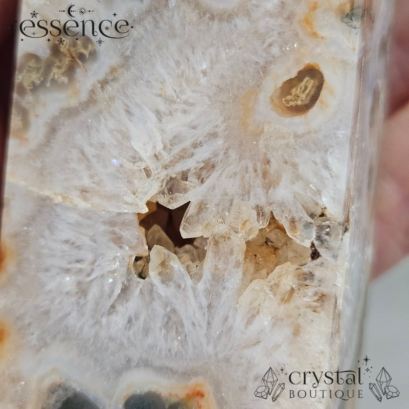 Moss Agate Tower 🌿  Crystal Cavern | 243g