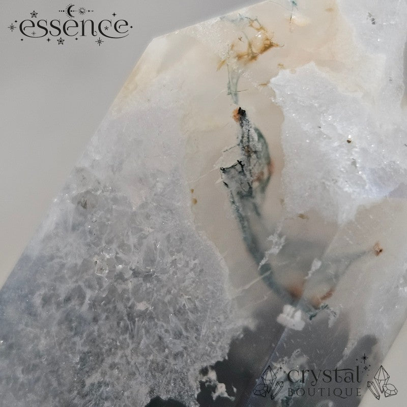 Moss Agate Tower🌿 Tree Sprite Swirls | 139g