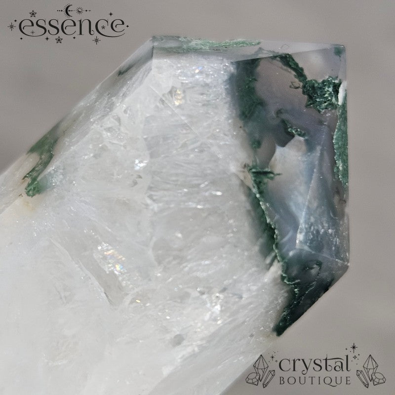 Moss Agate Tower 🌿 Woodland Canopy 121g