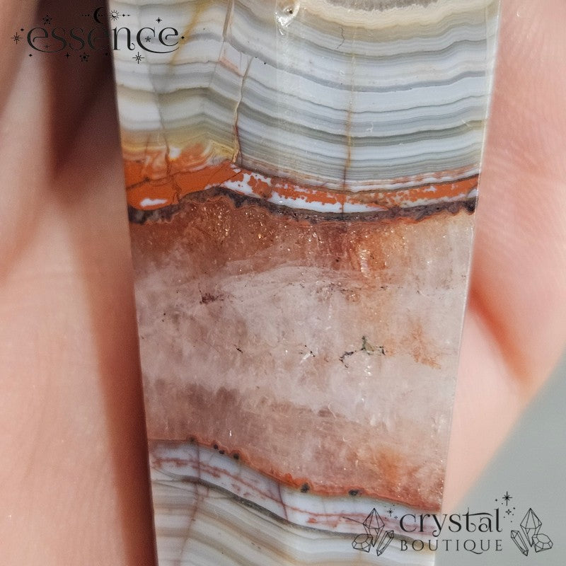 Amethyst & Crazy Lace Agate Wand 108g