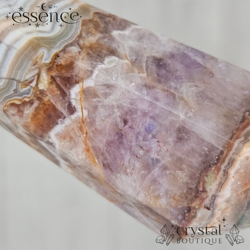 Amethyst & Crazy Lace Agate Wand 108g