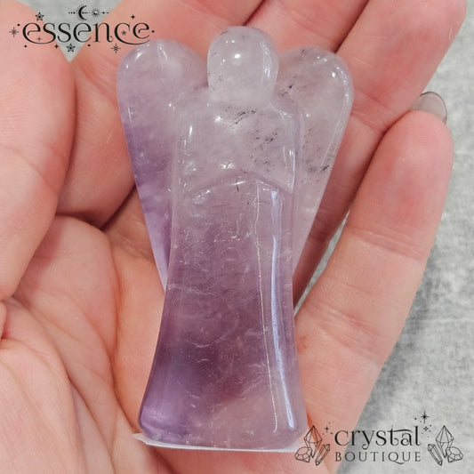 Phantom Amethyst Angel Hand Carved (Brazil)