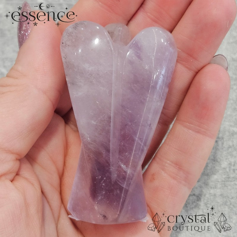 Phantom Amethyst Angel Hand Carved (Brazil)