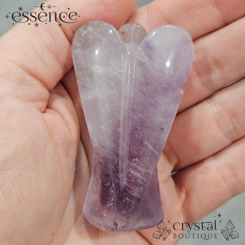 Phantom Amethyst Angel Hand Carved (Brazil)