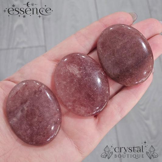 Strawberry Quartz Palm Stone