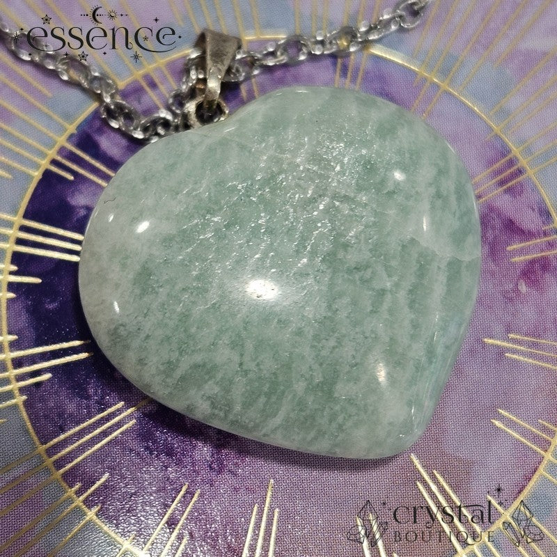 Amazonite Heart Pendant