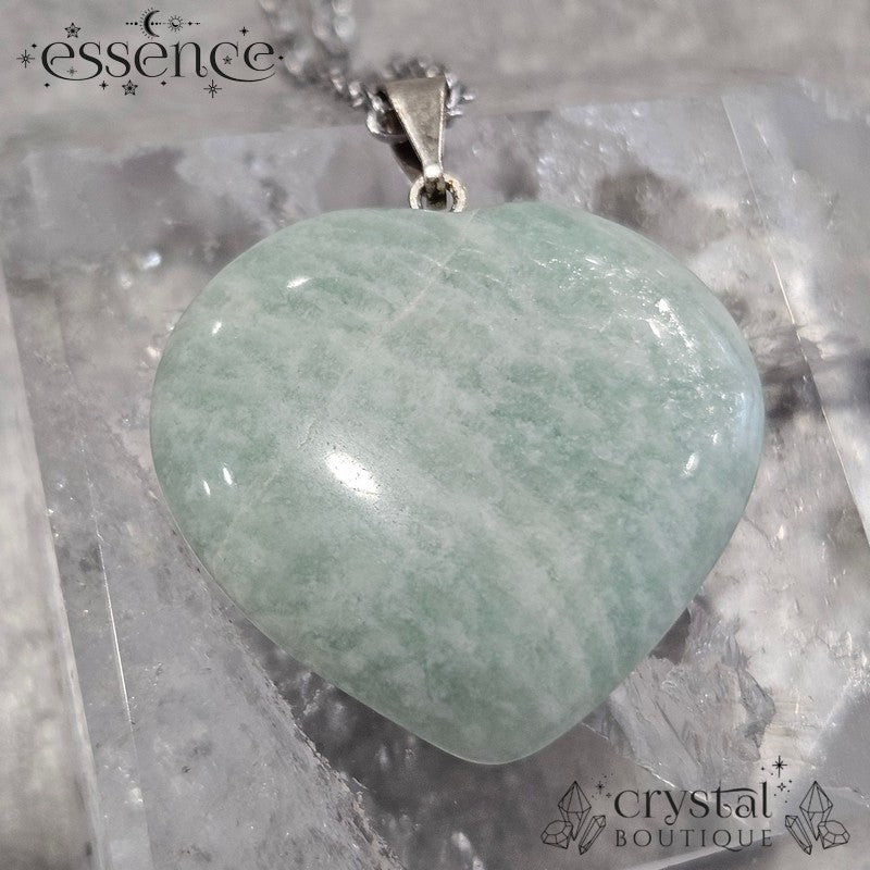 Amazonite Heart Pendant