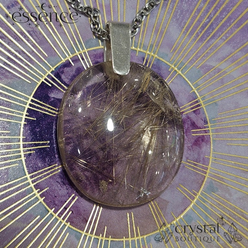 Golden Rutilated Quartz Pendant