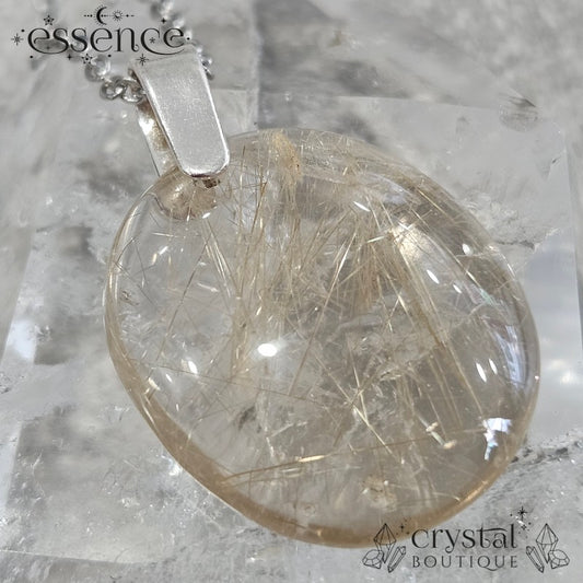 Golden Rutilated Quartz Pendant