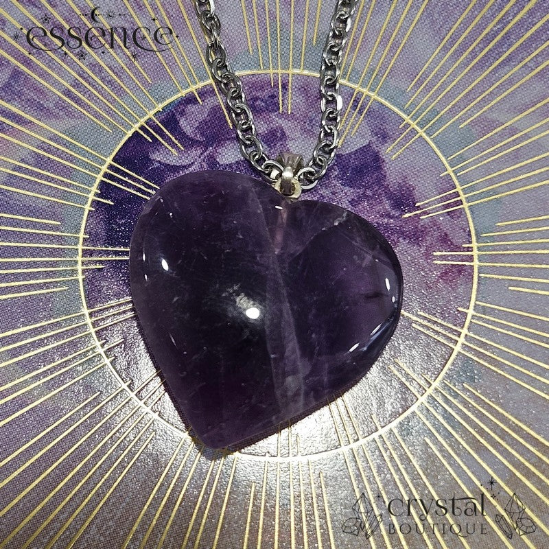 Amethyst Heart Pendant