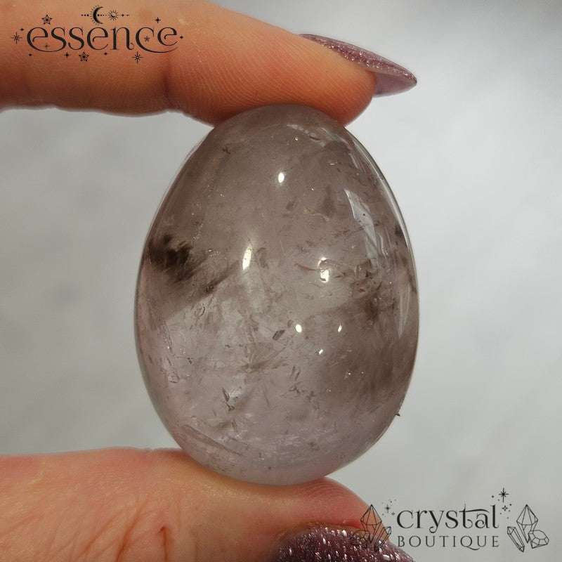 Smoky Quartz with Amethyst Egg