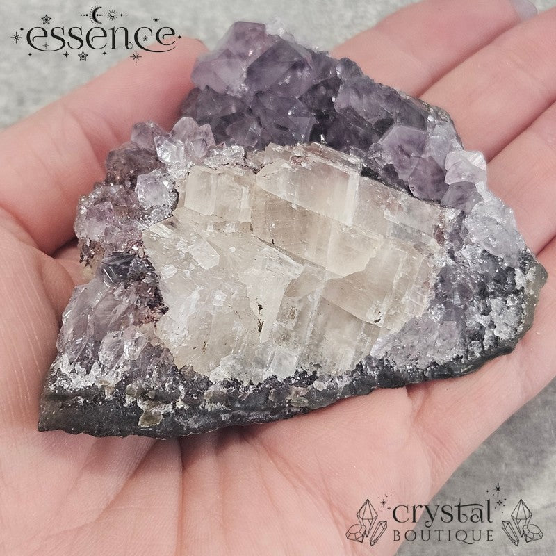 Amethyst & Calcite Cluster