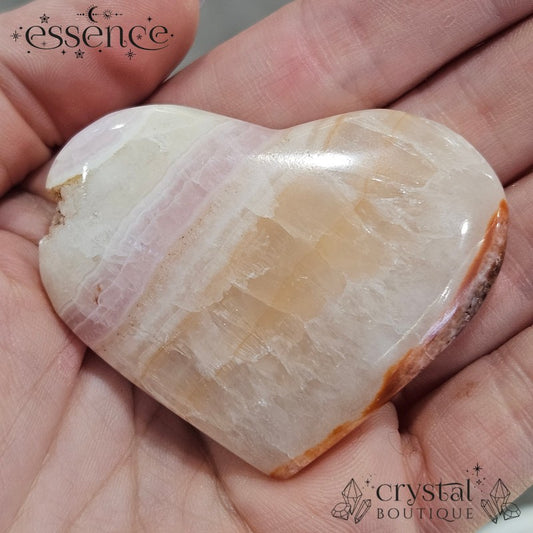 Pink Aragonite Heart