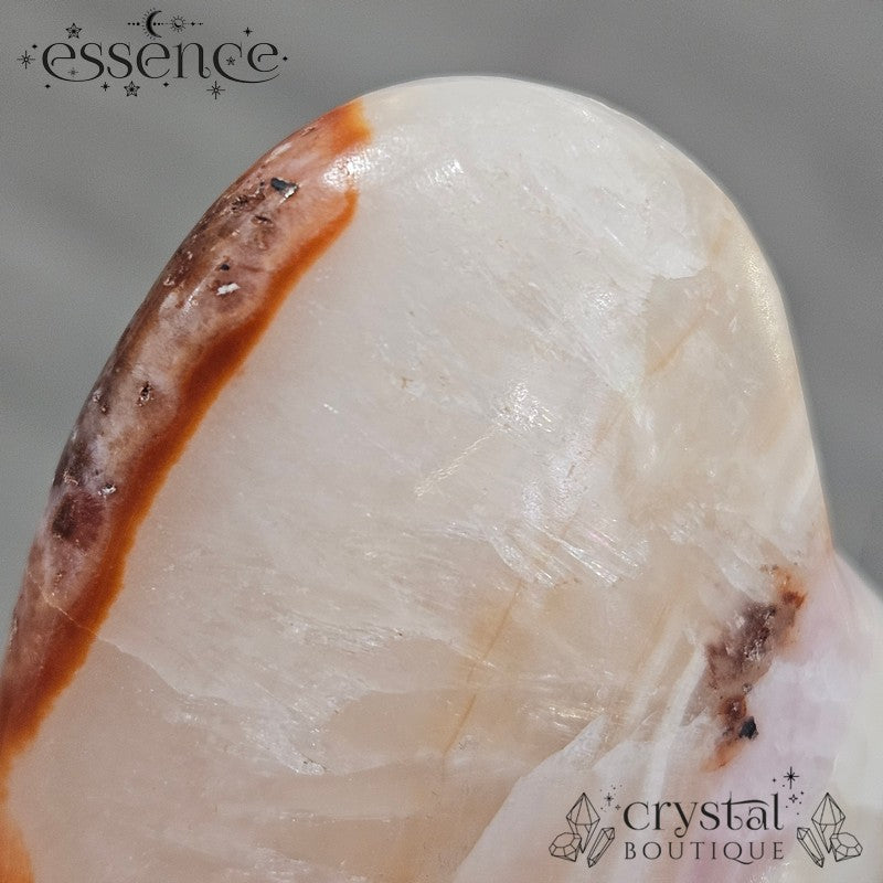 Pink Aragonite Heart