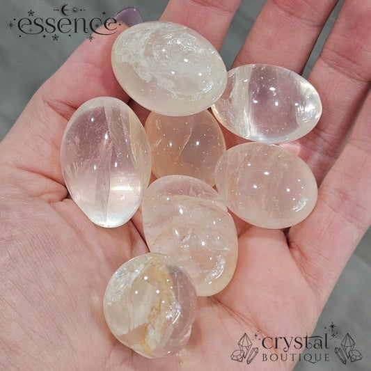 Peach Girasol Quartz Tumble Stone