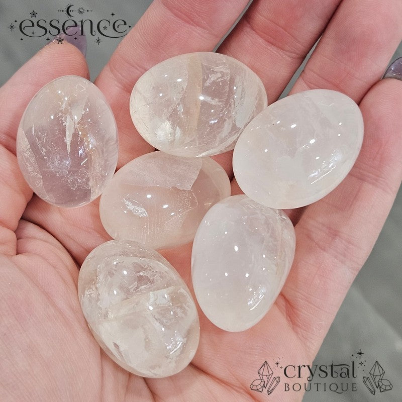 Peach Girasol Quartz Tumble Stone