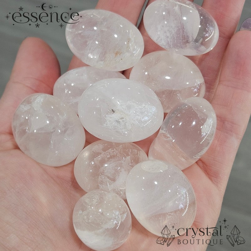 Milky Girasol Quartz Tumble Stone