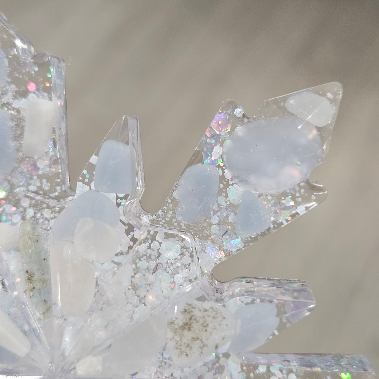 Crystal Resin Snowflake Decoration