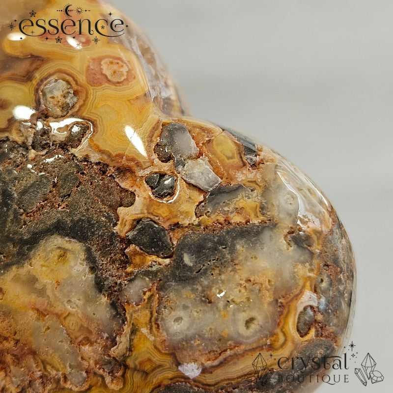 Crazy Lace Agate Heart