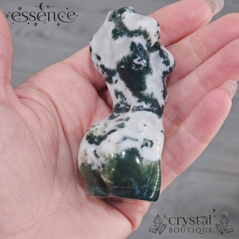 Moss Agate Goddess Torsos