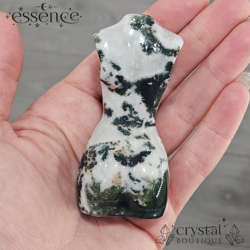 Moss Agate Goddess Torsos