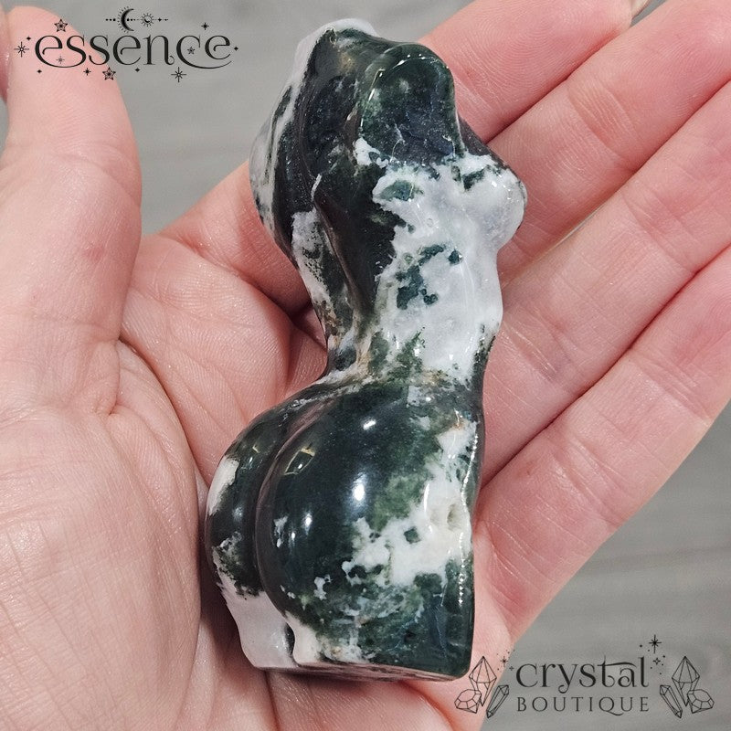Moss Agate Goddess Torsos