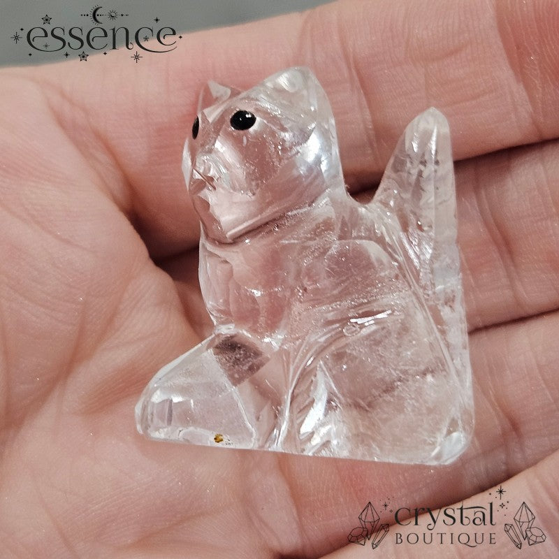 Clear Quartz Cat
