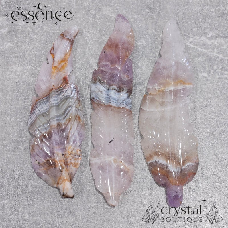 Amethyst Crazy Lace Agate Feathers