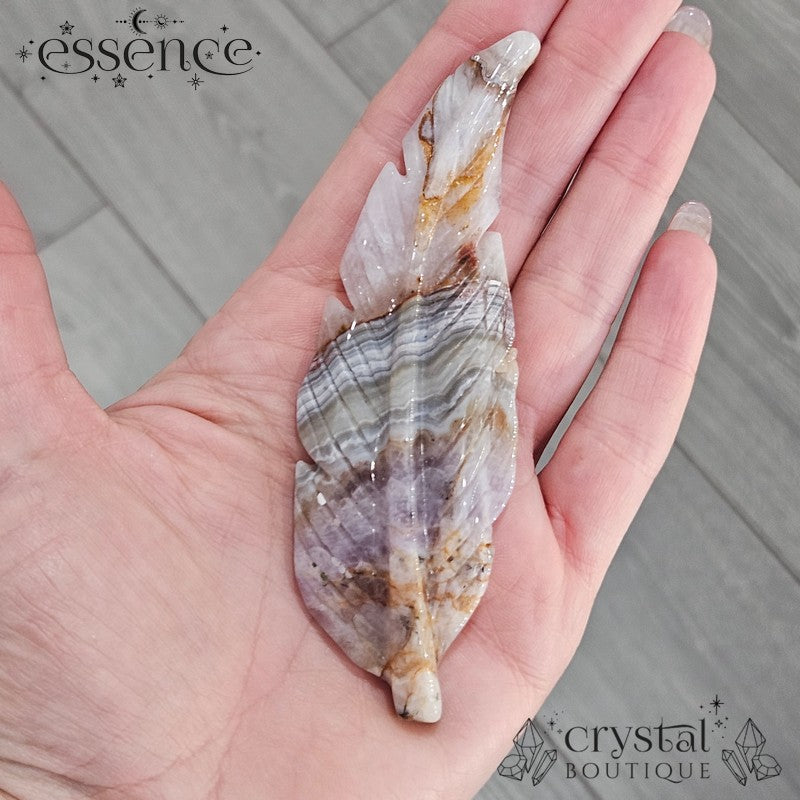 Amethyst Crazy Lace Agate Feathers