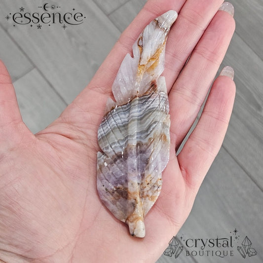 Amethyst Crazy Lace Agate Feathers
