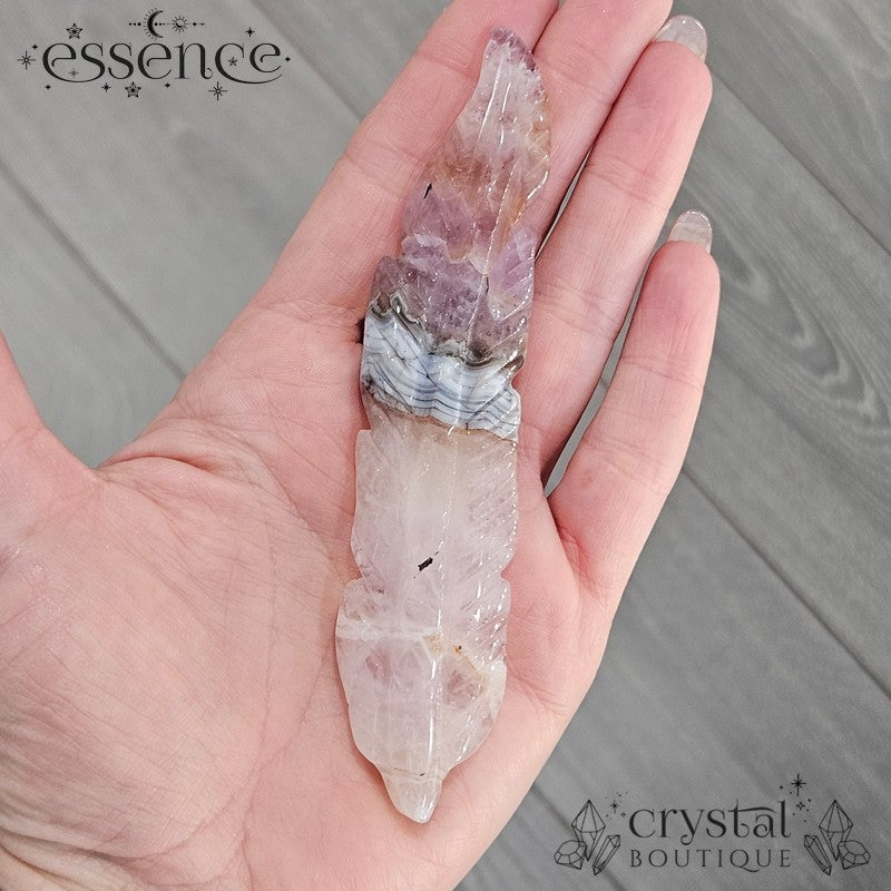 Amethyst Crazy Lace Agate Feathers
