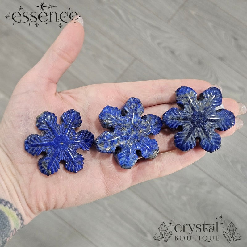 Lapis Lazuli Snowflakes