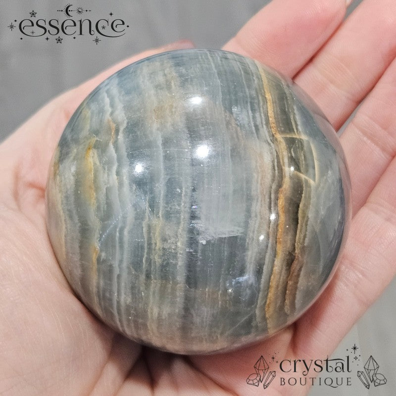 Blue Banded Calcite Spheres