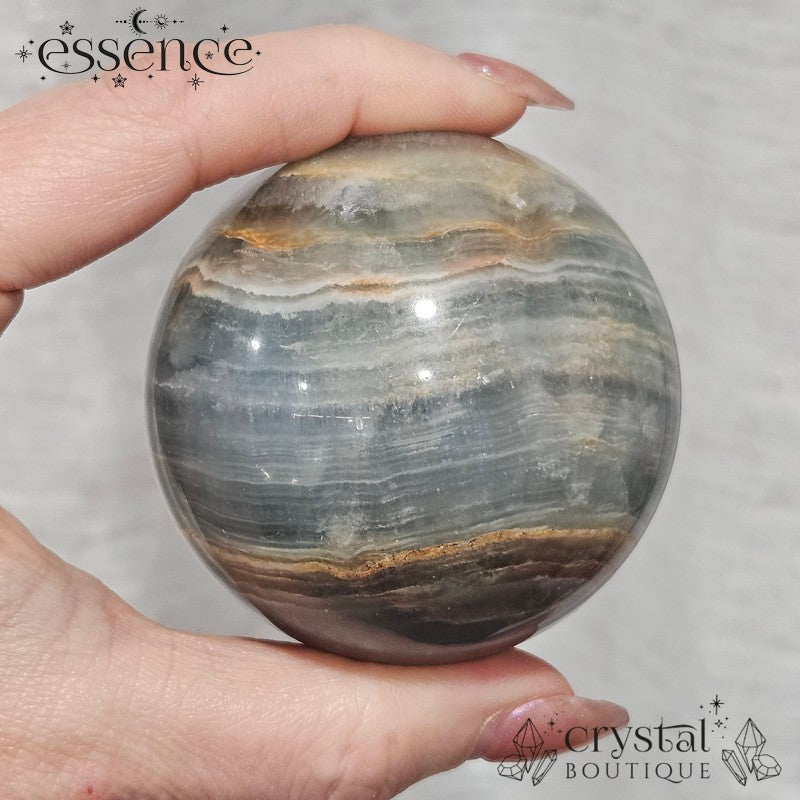 Blue Banded Calcite Spheres