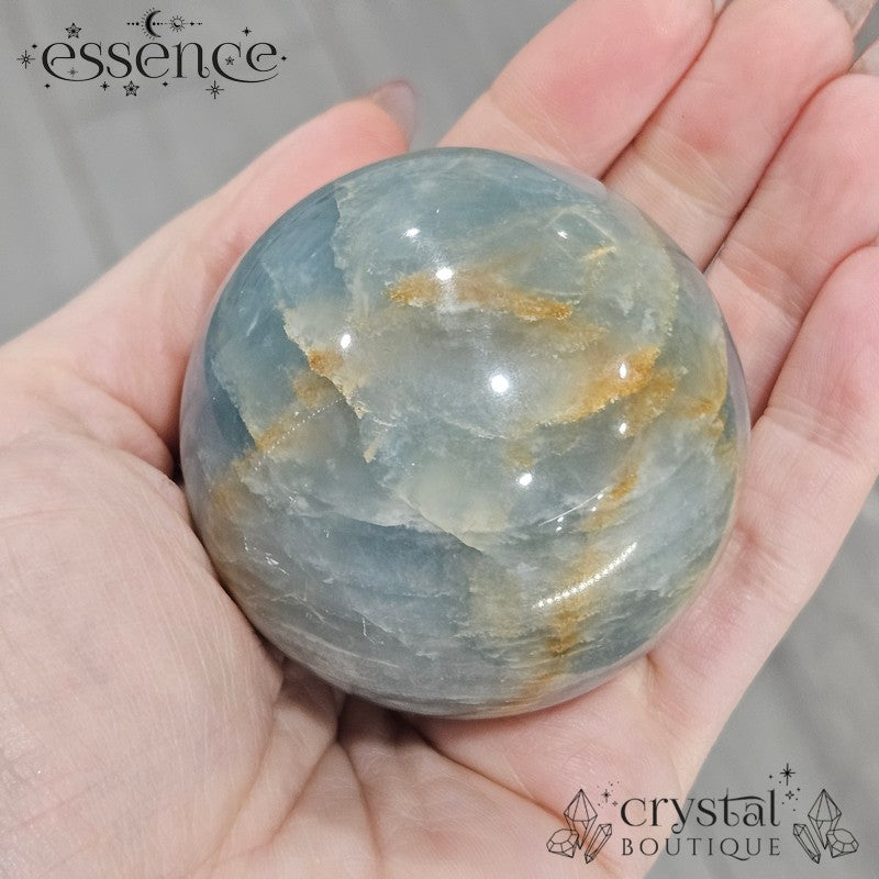 Blue Banded Calcite Spheres