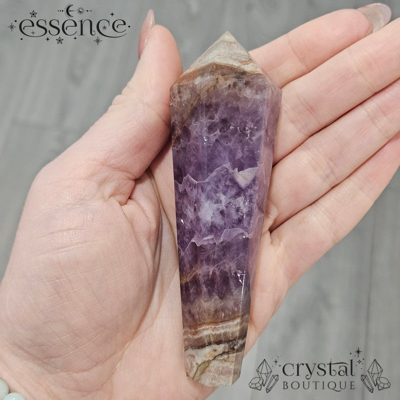 Amethyst & Crazy Lace Agate Wand 108g