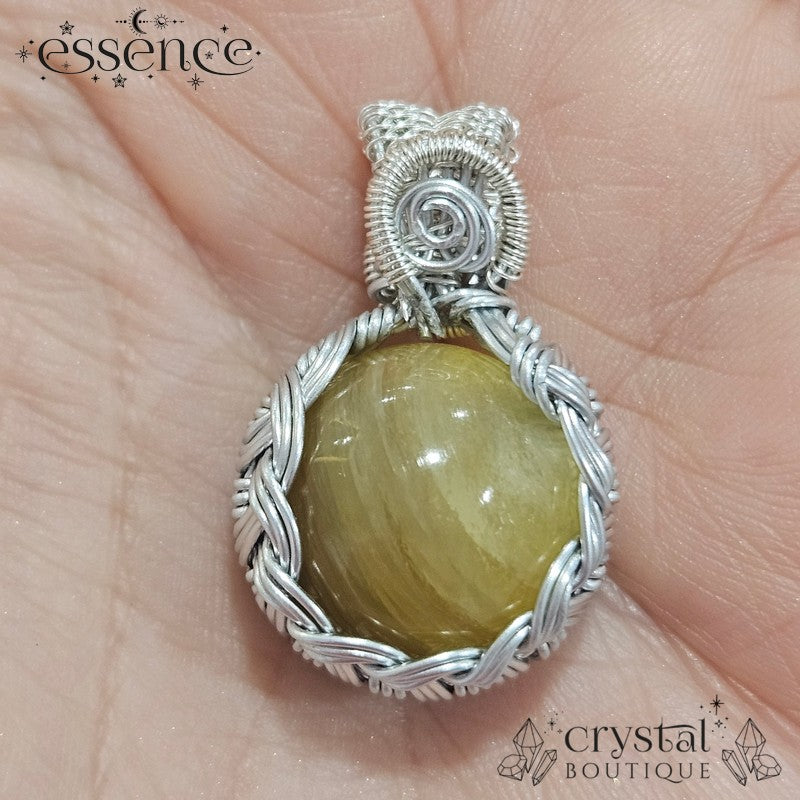 Yellow Mica Anxiety Pendant