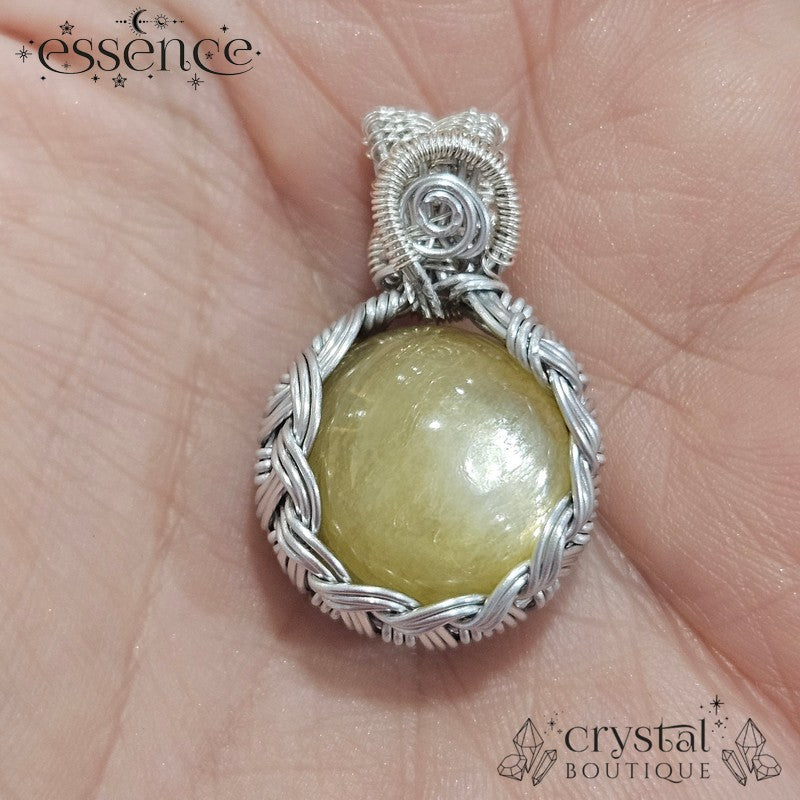 Yellow Mica Anxiety Pendant