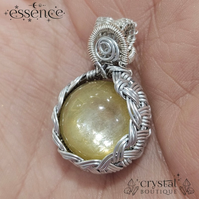 Yellow Mica Anxiety Pendant