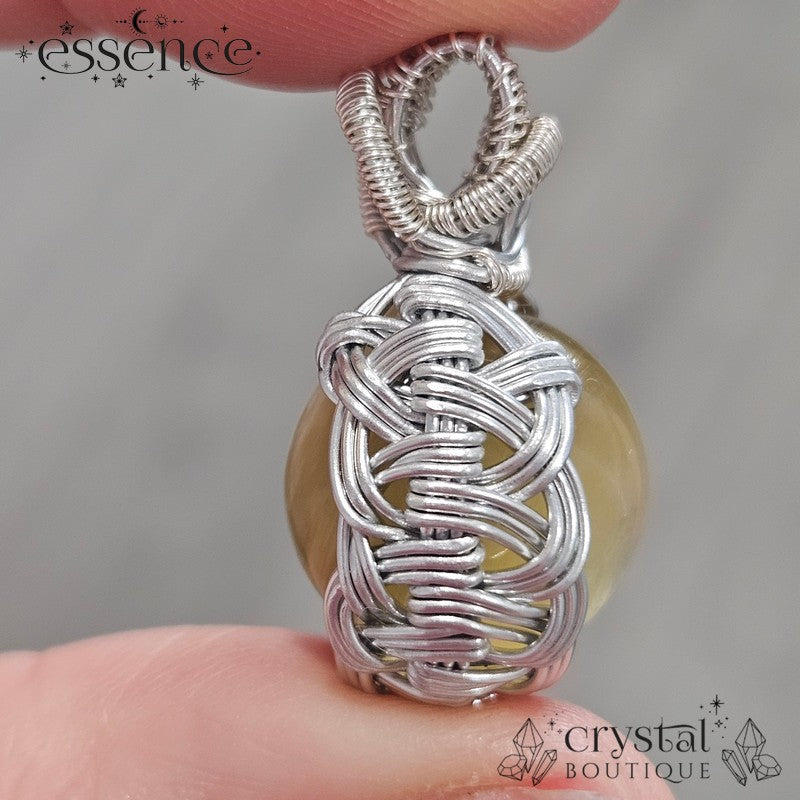 Yellow Mica Anxiety Pendant