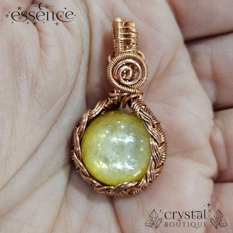 Yellow Mica Anxiety Pendant