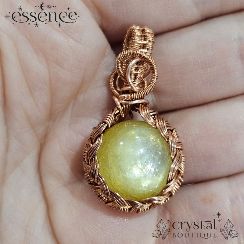 Yellow Mica Anxiety Pendant