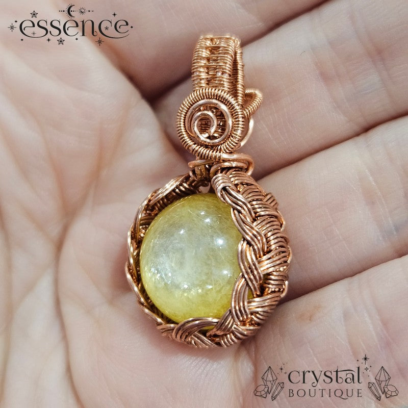 Yellow Mica Anxiety Pendant